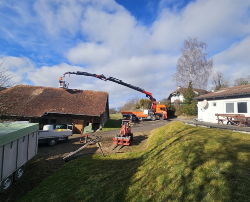 Reparatur am Dach