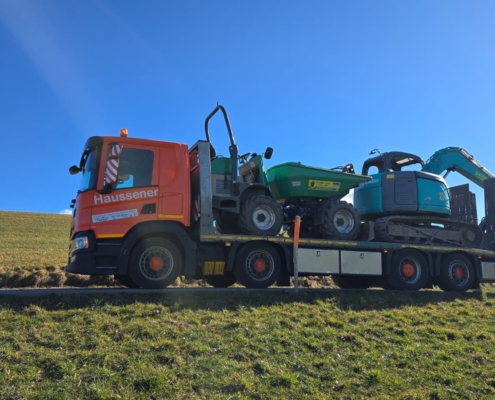 Transport Baumaschinen